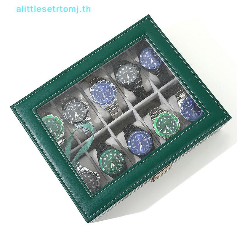 Alittlese 6/10/12 Girds กล่องเก็บนาฬิกานาฬิกากรณีหนังนาฬิกาแสดงกล่องเครื่องประดับสําหรับของขวัญที่ดีที่สุด TH - รูปที่ 2