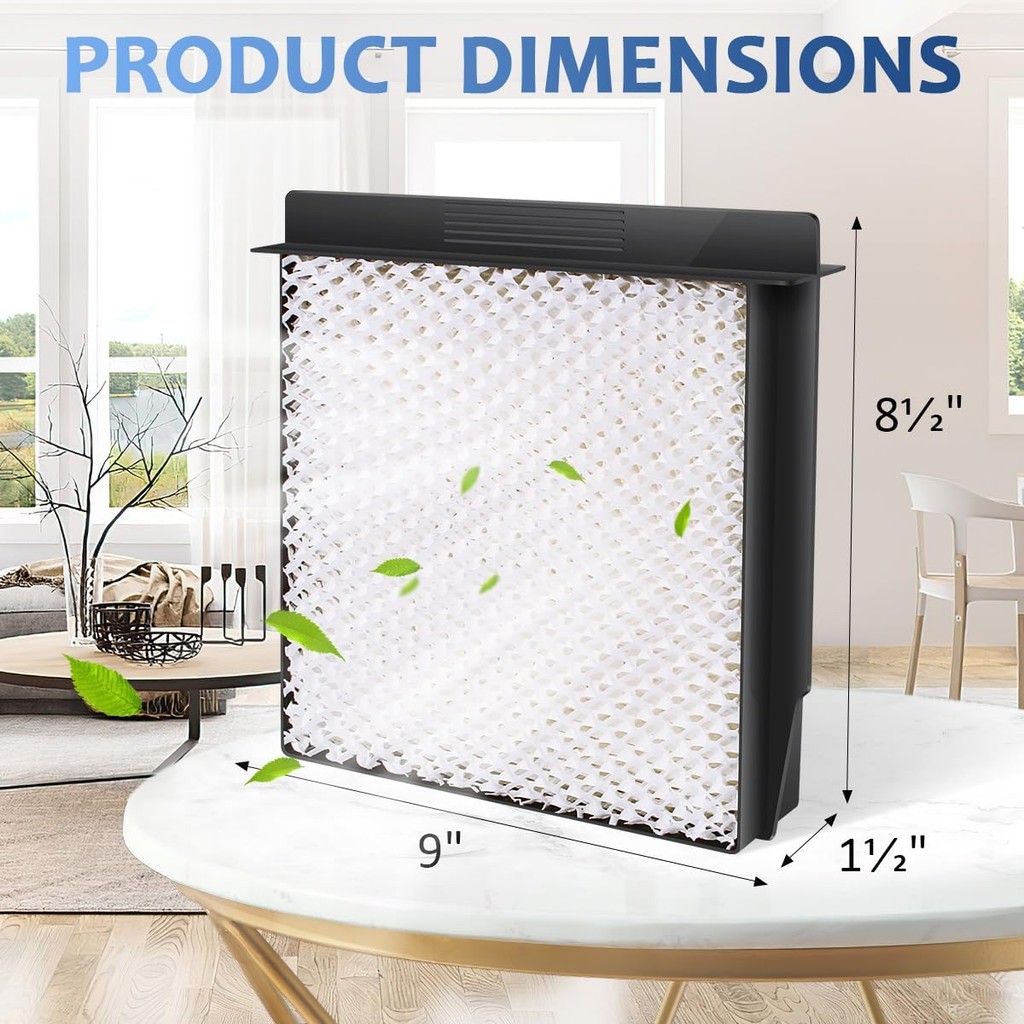 4 แพ็ค, 1040 Humidifier Wick Filter สําหรับ Bemis Essick Air B40, B40-C, ผลิตภัณฑ์รุ่น D46-720, 5D6-