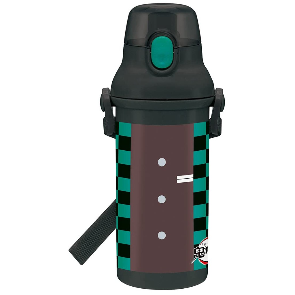 Skater Childrens Ag ขวดน้ำพลาสติกต้านเชื้อแบคทีเรีย 480ml Demon Slayer Kamado Tanjiro Boy ที่ผลิตในญ