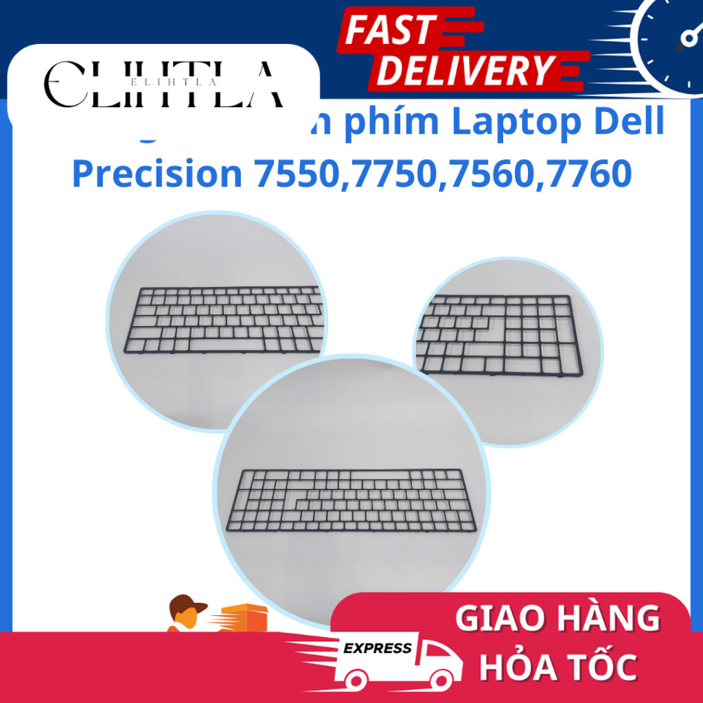 Dell Precision 7550,7750,7560,7760 กรอบแป้นพิมพ์แล็ปท็อป Zin ใหม่ - อังกฤษ