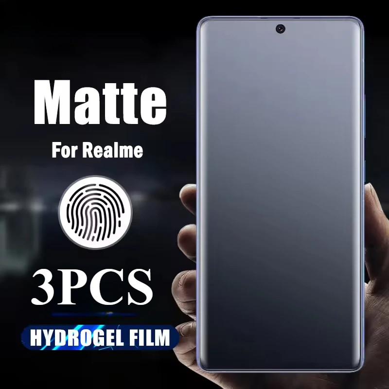 3 ชิ้น HD Clear Hydrogel Soft ฟิล์มสําหรับ Realme C75x C75 C73 C71 5G 4G Frosted Screen Protector สํ