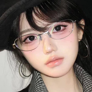 แว่นทรงแมว -25~425° 👓แว่นสายตาสั้น👓 กรอบแฟชั่นป้องกันแสงสีฟ้า สำเร็จรูปสำหรับผู้หญิงผู้ชาย ใส่สบาย 1041