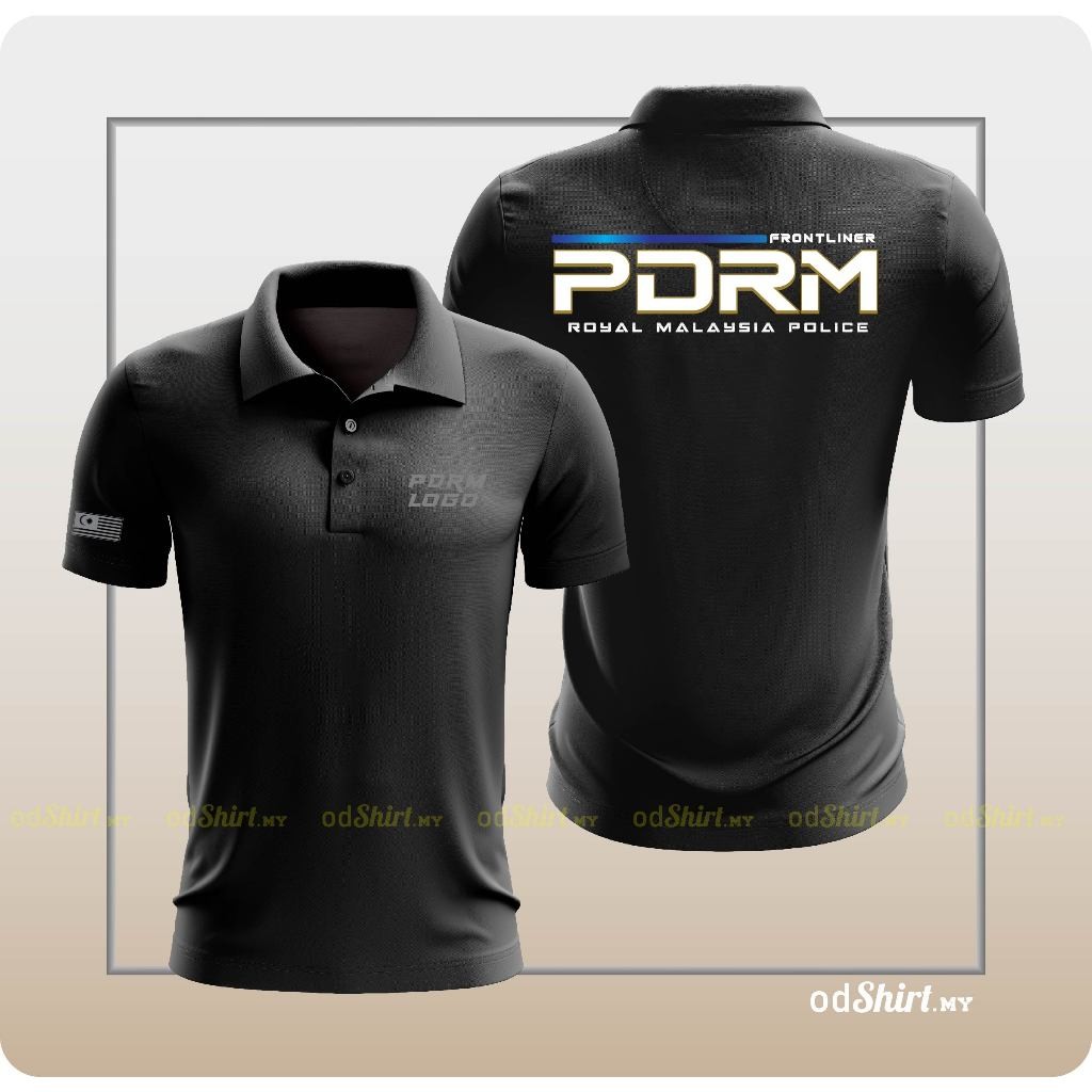 Baju PDR2025 Pro Frontliner POLITE T เสื้อด้านใน Royal Jersey Tshirt เสื้อยืดคอปก