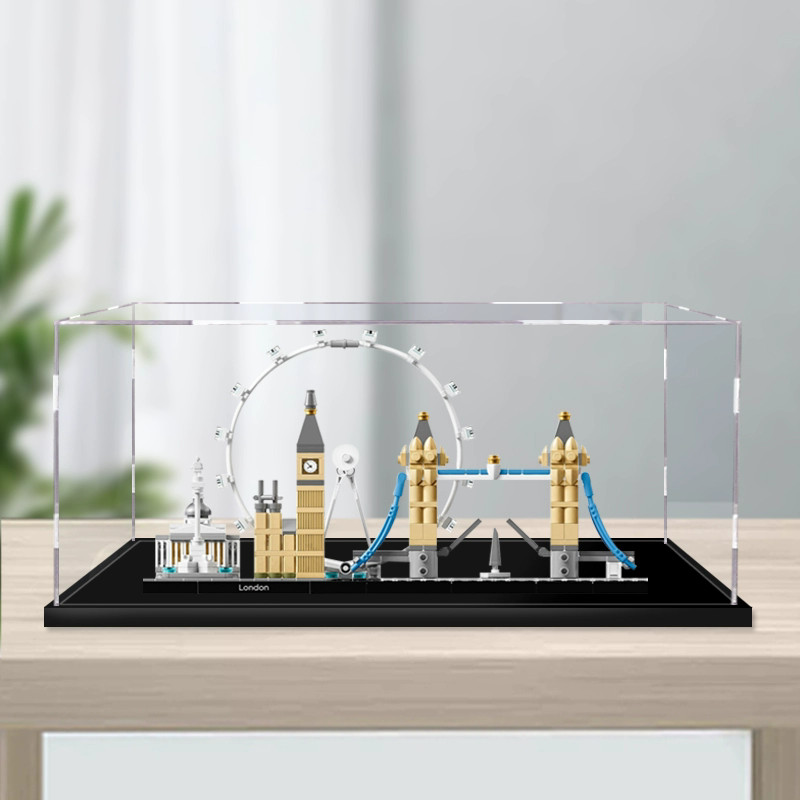 Lego 21034 เด็ก Square Square Square กล่อง Popmart Labudi纳盒 อะคริลิคนิทรรศการกล่องสําหรับรองเท้าและเ