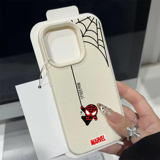 เคสไอโฟน 17 11 สำหรับ IPhone 16 XR 13 16 11 15 12 14 Pro Max XS X Max 16 7 15 8 Plus คู่รักการ์ตูนสไปเดอร์แมนอินเทรนด์