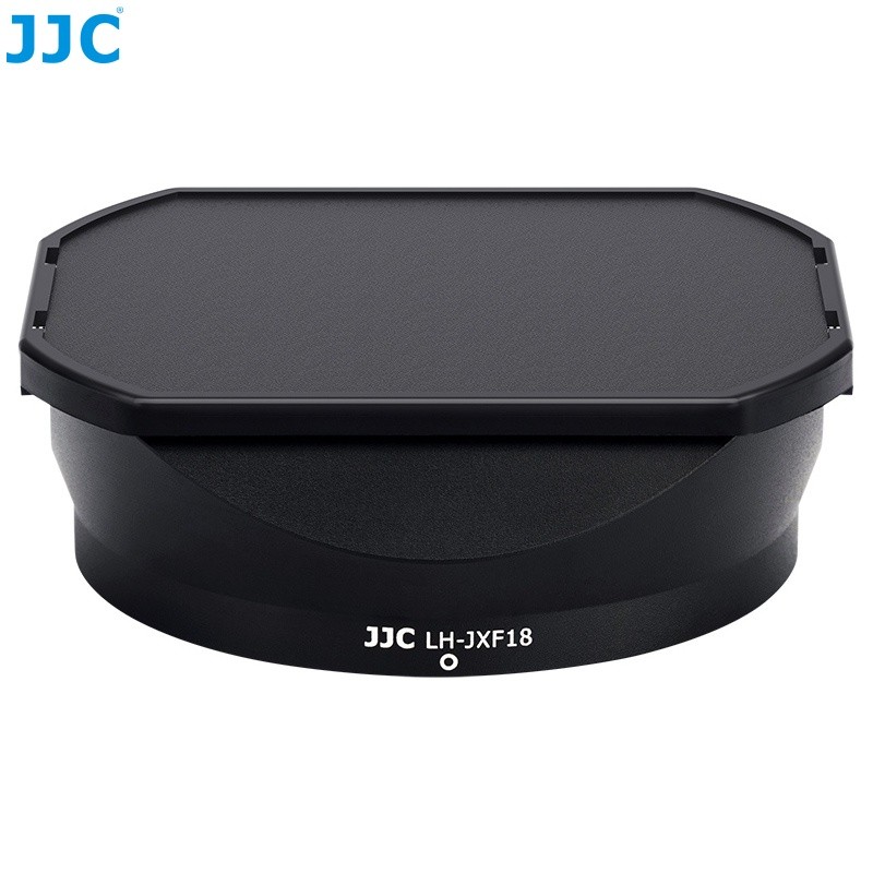 JJC Lens Hood สำหรับ Fujifilm Fujinon XF 18mm F1.4 R LM WR อลูมิเนียมสแควร์เลนส์