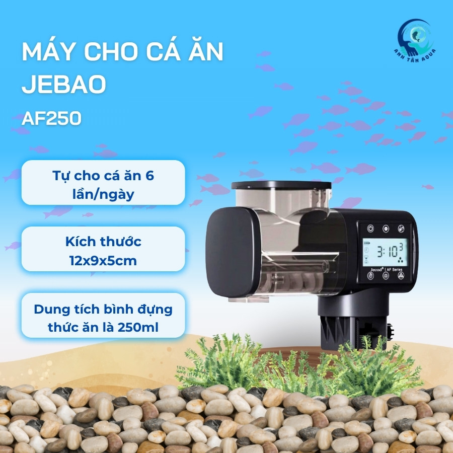 Jebao AF-250 และ AF-500 เครื่องป้อนปลาอัตโนมัติคุณภาพสูงสําหรับปลาพิพิธภัณฑ์สัตว์น้ําและปลาน้ํา