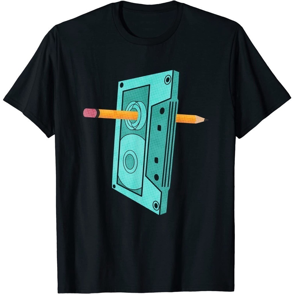 Rewind Funny Vintage Adult T-Shirt 80s 90s