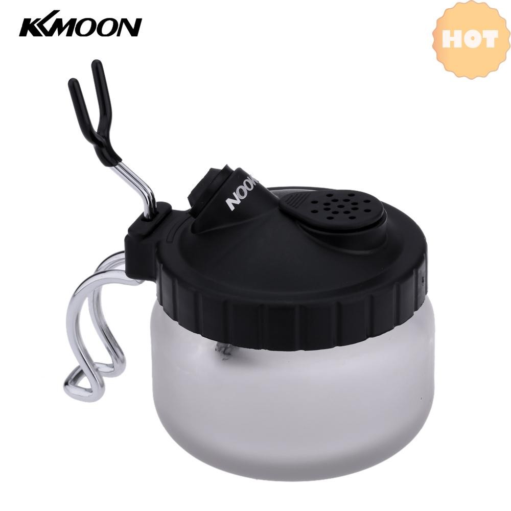 [2025 ใหม่] KKmoon Professional Airbrush ทําความสะอาดหม้อแก้ว Air Brush Holder ทําความสะอาดขวดสี Art