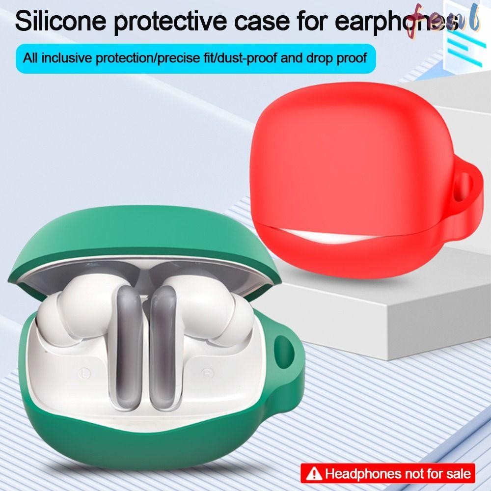 ปลอกหูฟัง FENL, พร้อมหูฟังป้องกันการล่มสลายของ Carabiner, ซิลิโคนกันฝุ่นหลายสีหูฟังสําหรับ QCY MeloB