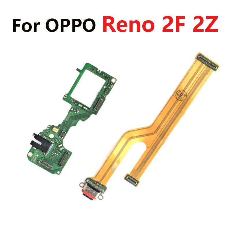แพรตูดชาร์จ USB สําหรับ OPPO Reno 2F 2Z 2 FZ USB Charger Mic Board Flex สาย