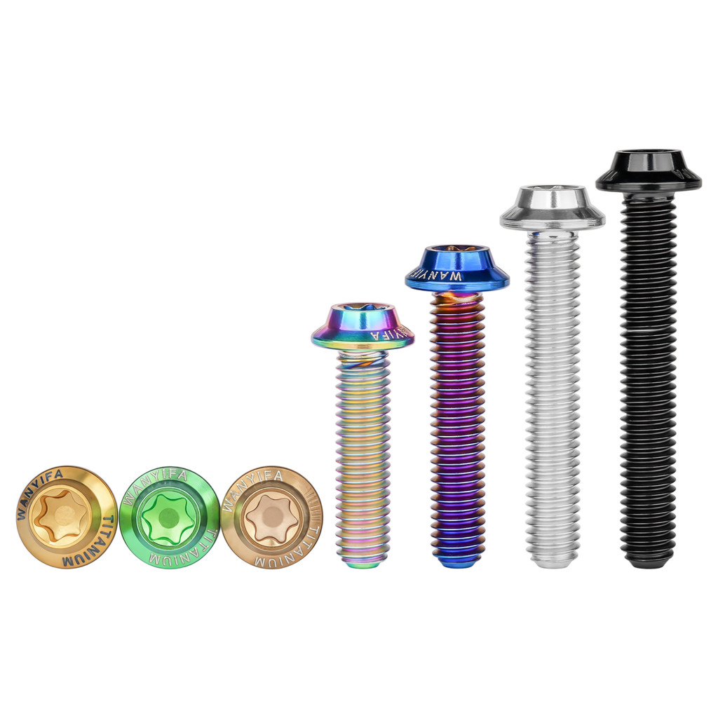 Wanyifa สกรูไทเทเนียม Gr5 UFO Bolt จานบินหัว Torx Bolt M3x6 8 10 12 15 18 20 มม.สําหรับการปรับเปลี่ย