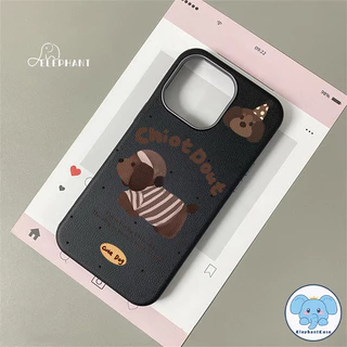เคสไอโฟน 16 เคสกราฟฟิตี้ดัชชุนด์สุดเท่และตลก สำหรับ IPhone 17 AIR XR 15 13 16 11 14 12 Pro Max 15 14 16 Plus XS X