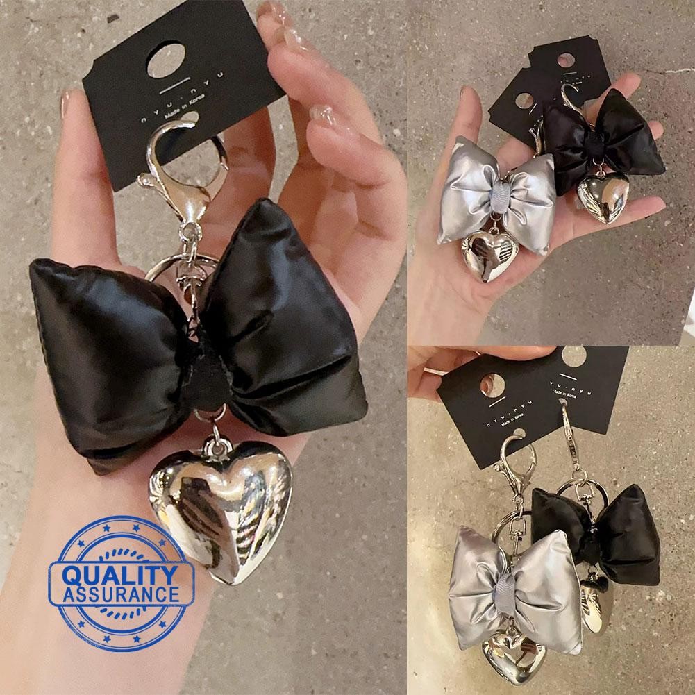 APWDCS เกาหลีสไตล์โบว์จี้ Love พวงกุญแจกระเป๋าจี้หรูหราออกแบบ Niche Light Mobile Y6o8 APWDCS