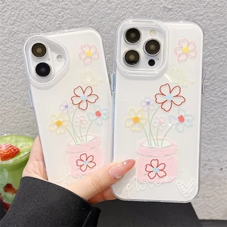 เคสโทรศัพท์ For iPhone 11 13 16 ProMax Case iPhone 13 14 15 ProMax 12 ProMax 13 Pro IMD สีขาว การ์ตูน สัตว์ น่ารัก