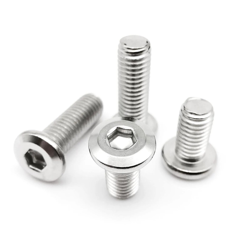 M2 M2.5 M3 M4 M5 M6 M8 Large Flat Hex Hexagon Socket Allen Head Connect Joint Bolt Rivet Screw 304 A