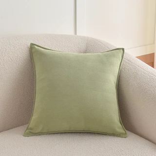 Simple Chenille ปลอกหมอนลายก้างปลา Jacquard ปลอกหมอนอิงห้องนั่งเล่นโซฟาปลอกหมอน