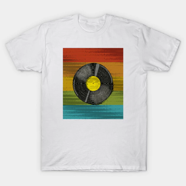เสื้อยืด Vintage Rainbow Cotton 100%