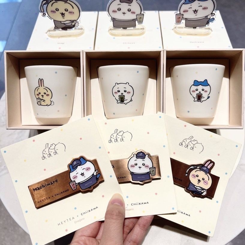 พร้อมส่ง บริการจัดซื้อของแท้ Xicha chikawa สินค้าแบรนด์ร่วม Xiaobau Sakiji Ili Brand Metal Badge