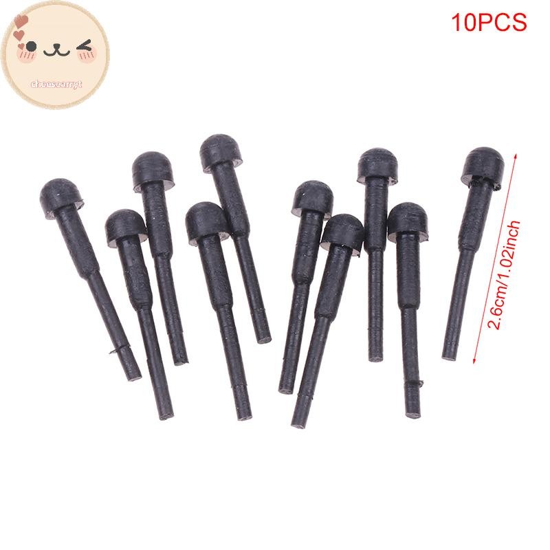Chee 10 ชิ้นเปลี่ยนยางกันชนผมกรรไกรตัดผมกรรไกร Stopper สีดํา EN ราคา ถูกที่สุด ดีลบีเคเค แกลเลอรีภาพที่ 3