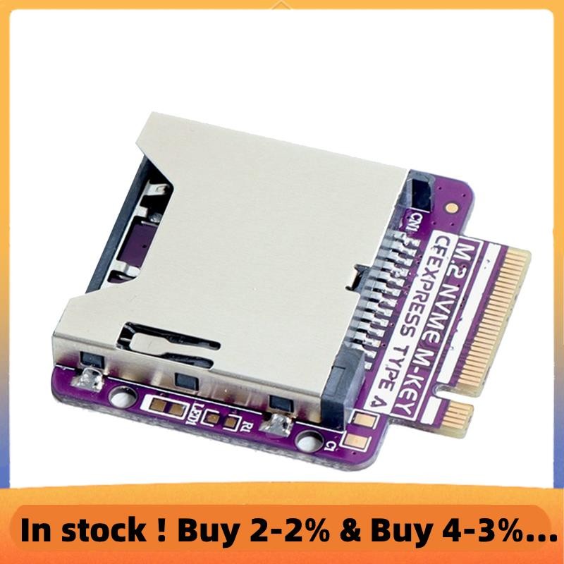 CFExpress การ์ดหน่วยความจํา Type-A เป็น M2 NVME M การ์ดอะแดปเตอร์คีย์รองรับ PCIe3.0 4.0 การ์ดผู้ถือใ