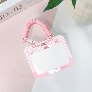 SANRIO ชุดการ์ดซานริโอข้าวการ์ดน้ําบัตรรถบัสHello Kittyนักเรียนสไลด์ผู้ถือบัตรบัตรอาหารรถบัส รหัส ฝาครอบป้องกันบัตรเข้าค