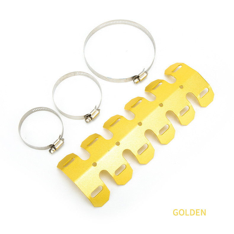 การ์ดคอท่อ อลูมิเนียม ไอเสีย การ์ดท่อ ท่อไอเสีย การ์ดกันร้อนท่อ - รูปที่ 6