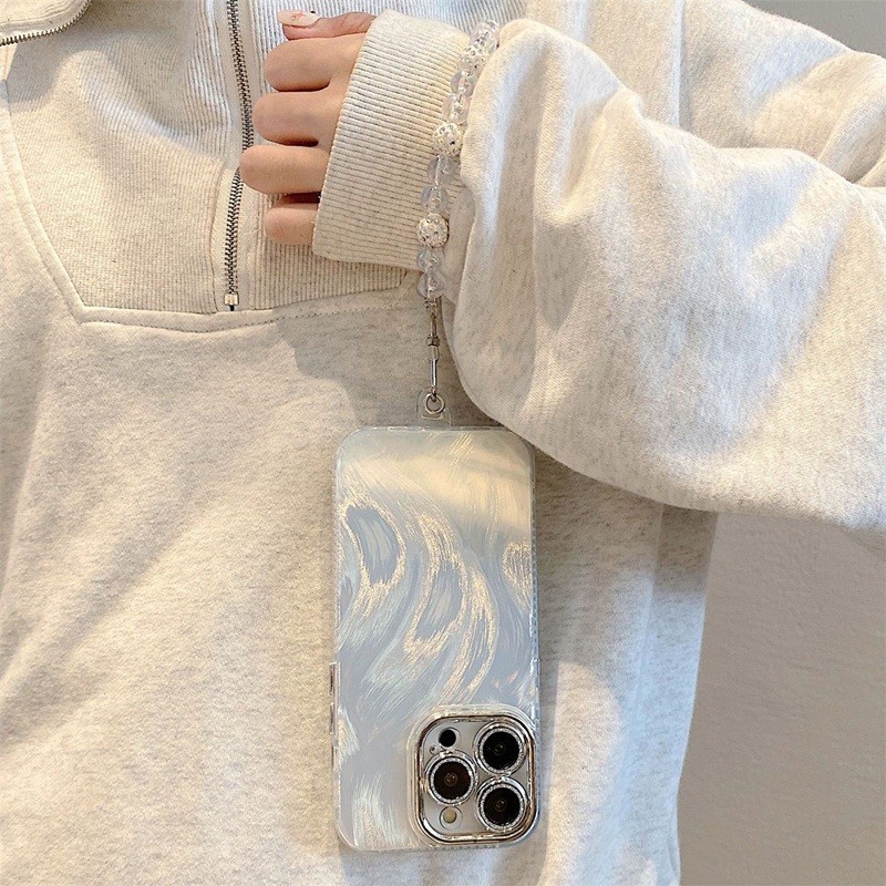 สําหรับ Vivo V40 Pro V30 V29 V27 V27E V21 V23 X50 X60 X70 X80 X90 X100 X200 mini V25 4G 5G ป้องกันเลนส์กล้อง Lanyard Chain Bracket Bling Soft เคสโทรศัพท์ - รูปที่ 6