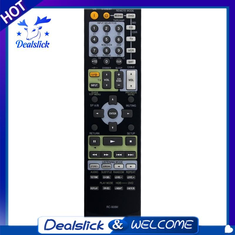 RC-608M เปลี่ยนรีโมทคอนโทรลสําหรับตัวรับสัญญาณ AV HT-R530 HT-S780 530 530F 530C 530S HTS780S