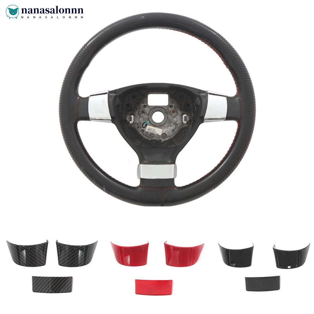 NANASALONNN 1 ชิ้น/2 ชิ้น/3 ชิ้นพวงมาลัยรถยนต์ตกแต่งฝาครอบสติกเกอร์ Trim Fit สําหรับ Volkswagen VW G