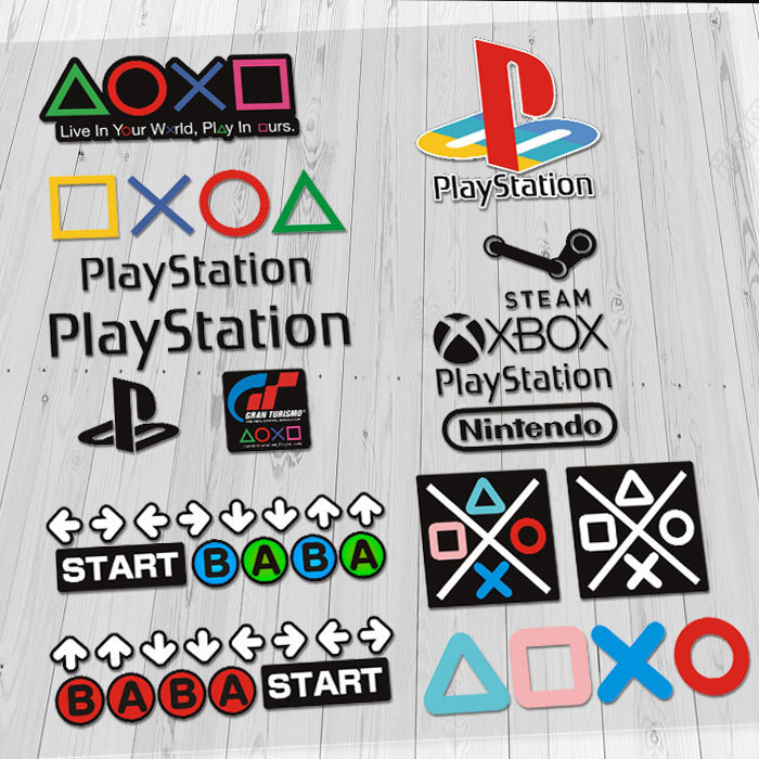 Sony game stickers, GT racing stickers, handle button stickers, PS4, PS5 console shell decorative