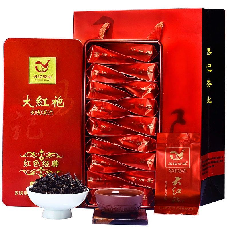 ชาใหม่ Wuyishan Dahongpao ชา 252g ของขวัญกล่อง Wuyi Rock Tea O新茶山大红茶5.8252g กล่อง装武岩礼ชามังกร红色经大红