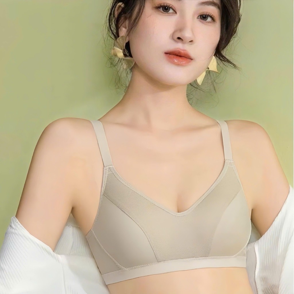 [TipXinh.Bra] - AL08 (718) BeeNa Thai Standard Bra Bra for Women with 3D Shaping, Thin Cup with Brea