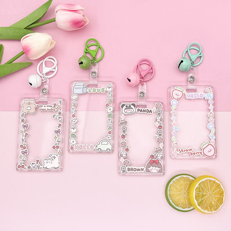 Cardboard Cardboard น่ารักรถบัสเมโทร Cardboard โปร่งใสฝาครอบป้องกัน ฝาครอบป้องกันการลื่นไถลโปร่งใส