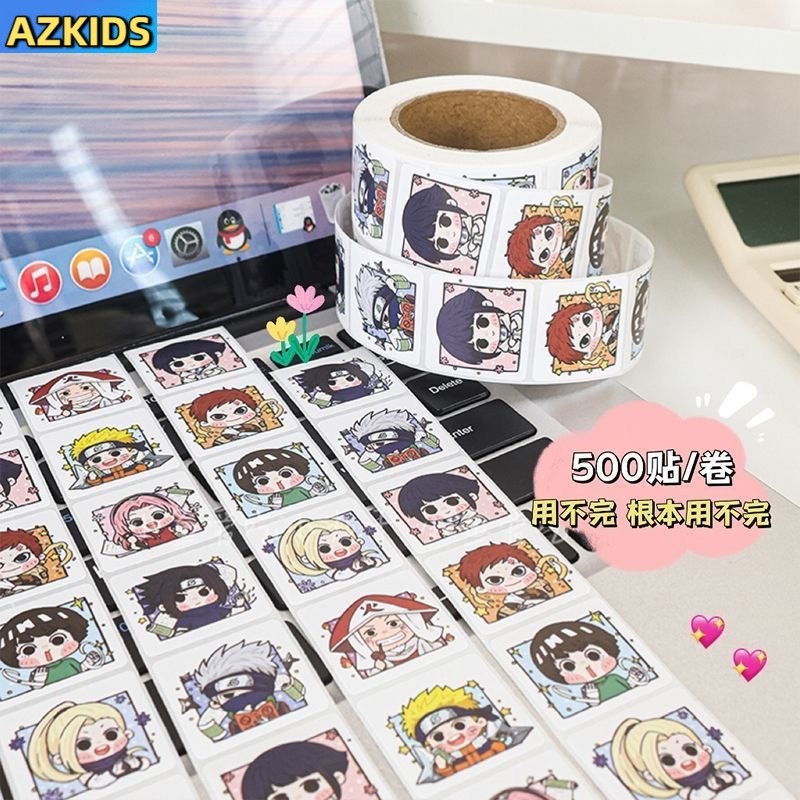 อะนิเมะนารูโตะม้วนสติ๊กเกอร์การ์ตูนคู่มือสติ๊กเกอร์ตกแต่งสติ๊กเกอร์ปิดผนึก