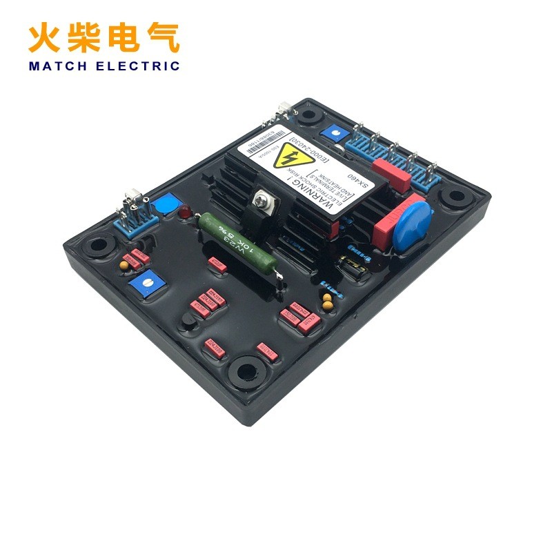 SX460-ก ชุดเครื่องกําเนิดไฟฟ้าดีเซลเครื่องปรับแรงดันไฟฟ้าแม่เหล็กที่สร้างแรงบันดาลใจตัวเก็บประจุสีแด