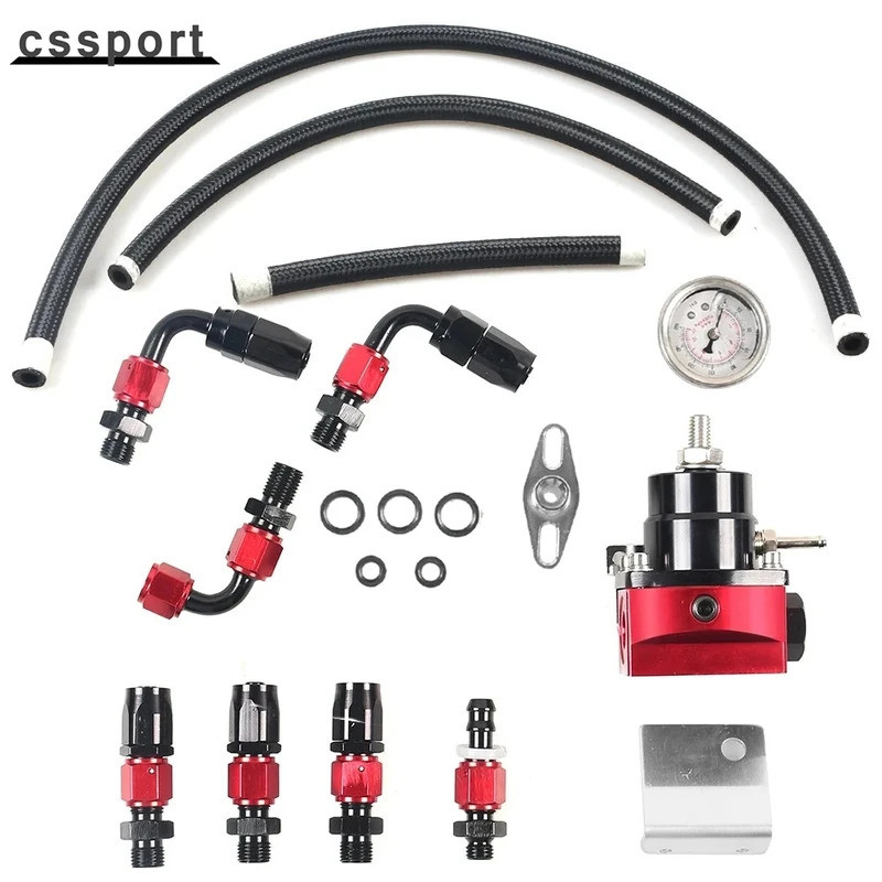 ปรับ FPR AN6 Fitting EFI การใช้ความดันสําหรับ 7MGTE MKIII ท่ออุปกรณ์สายน้ํามัน 100psi Gauge Universa