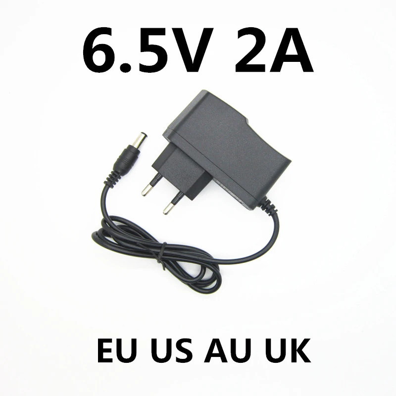 6.5V 2A 2000MA ที่ใช้งานได้ 6.5V 1.5A 1500ma Universal AC DC Power Supply Adapter Wall Charger 6.5 V