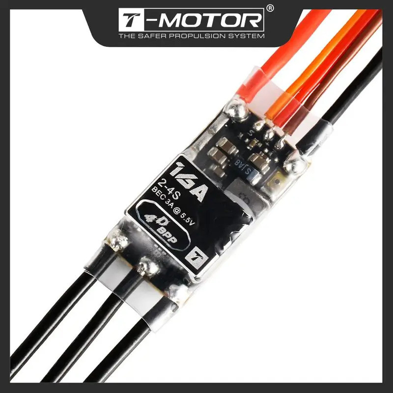 T-Motor Am16A 16A 2-4S F3P Esc Fpv ควบคุมความเร็วอิเล็กทรอนิกส์สําหรับ Fpv Drone สําหรับฟรีสไตล์ Dro