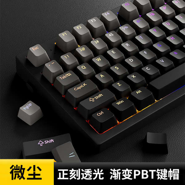 keycap ไทย keycap sa keycap ฝุ่นแกะสลักไล่โทนสีโปร่งแสงปุ่มกดเหมาะสําหรับ VGNV87/V98 Tarantula F75/F