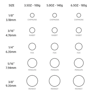 5000ชิ้น 6.5ออนซ์ /4.5 .ออนซ์/3.5ออนซ์ ลาเท็กซ์ จ ลูกเล่น จัดฟัน สวนสัตว์ ยืดหยุ่น 1/8 3/16 1/4 5/16 3/8