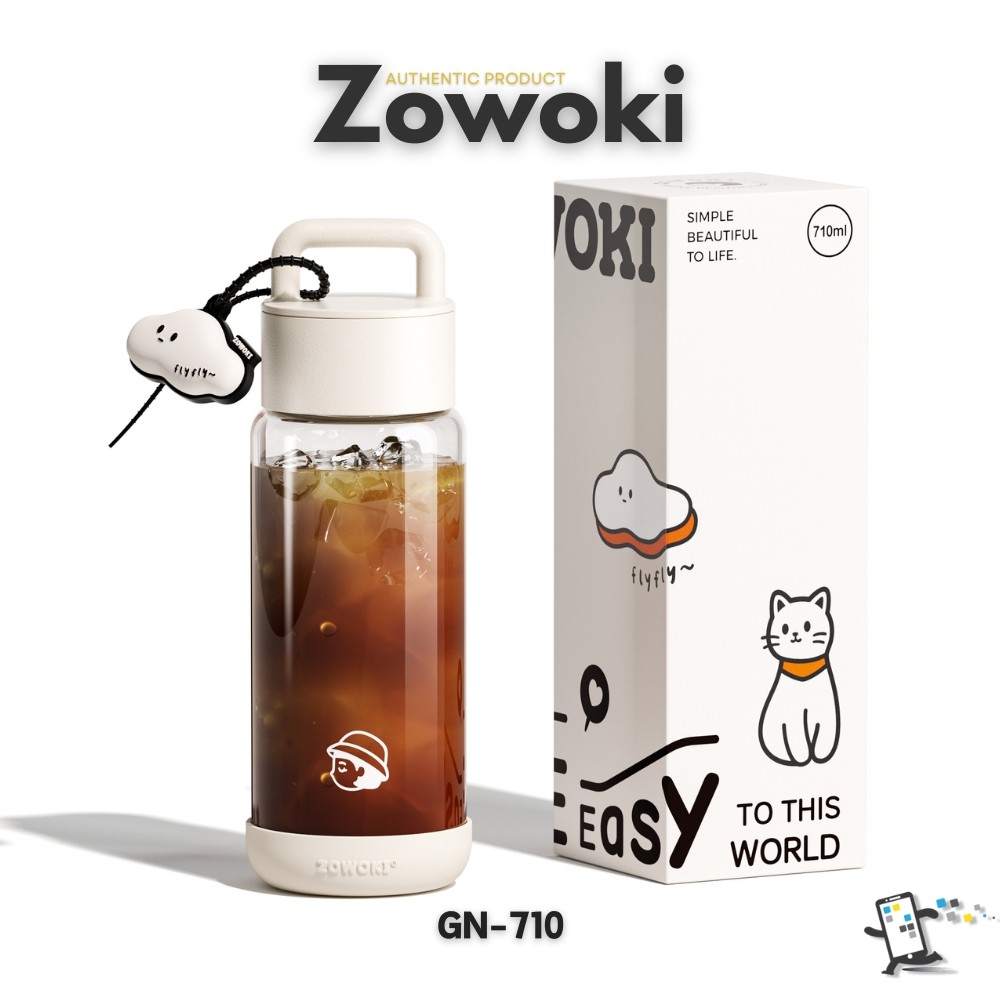 Zowoki GN-710 กระบอกน้ำ ขวดน้ำพร้อมที่กรองชา เกรดพรีเมี่ยม ความจุ 710 ml.