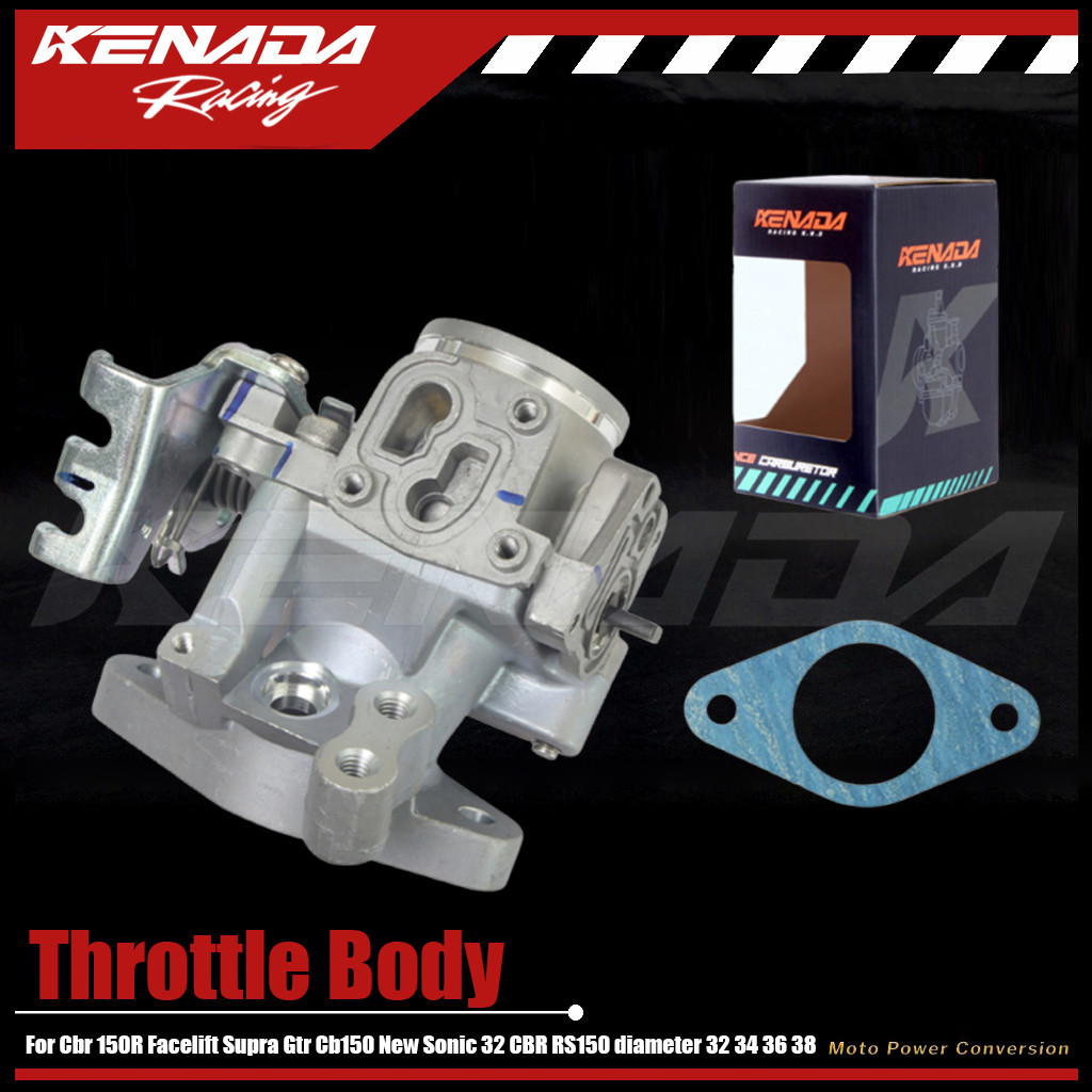 KENADA Racing Throttle Body TB INLET INTAKE Sonic Cbr 150R Facelift Supra Gtr Cb150 Sonic 32 CBR RS1