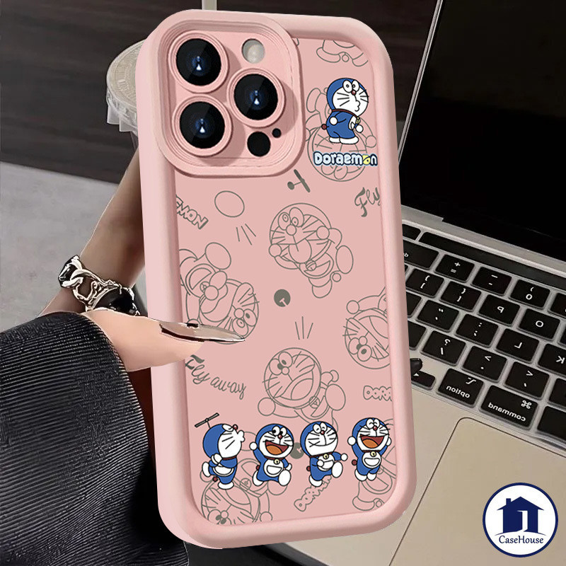 ซื้อ การ์ตูนโดราเอมอนน่ารักซอฟท์เคสเข้ากันได้สำหรับiPhone 11 8 15 12 Pro Max XR 7 6 14 6s Plus X XS MAX SE 2020