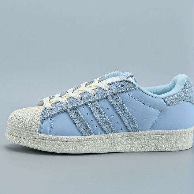 Adidas Superstar Gold Label Shell Toe รองเท้าลําลองสีฟ้าอ่อน Didas Superstar สไตล์เดียวกัน