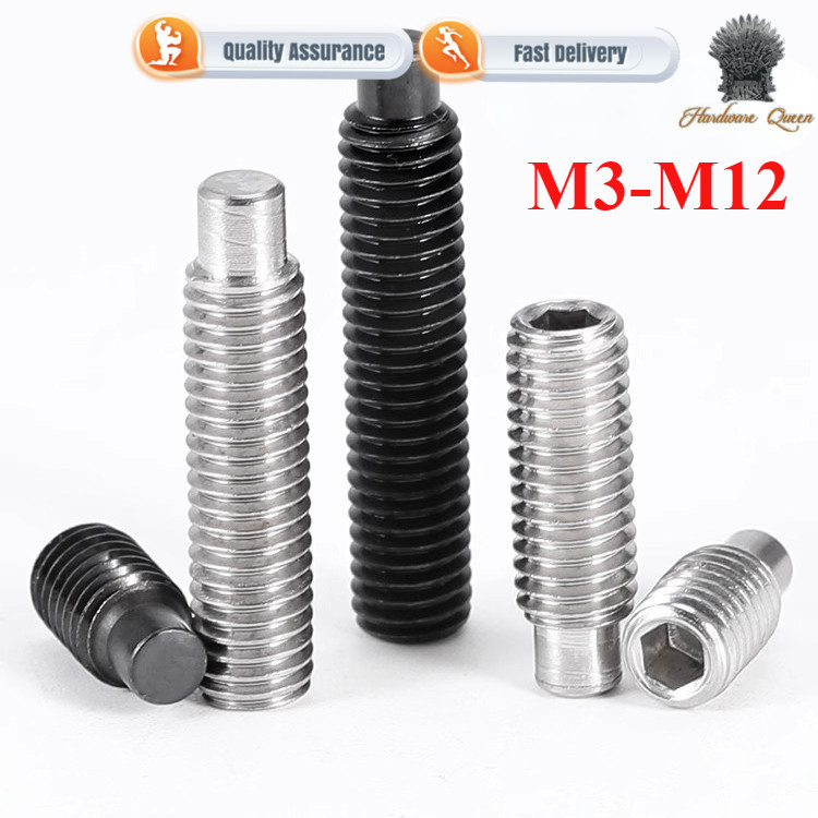 [1QN1] 304 สแตนเลสนูนกระชับซ็อกเก็ตหกเหลี่ยมสกรูหัวสกรูเครื่องเมตรสกรูด้านบน Jimmy M3M4M5M6M8M10M12