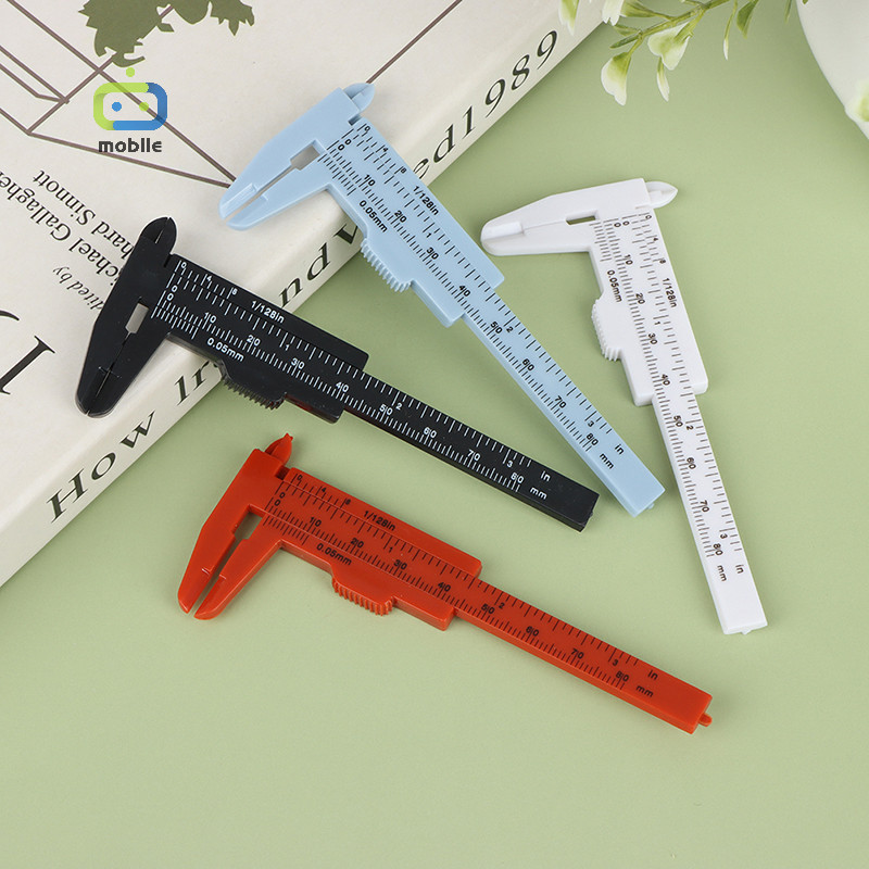 [maygood] เครื่องชั่งคู่แบบพกพา 1 ชิ้น 0-80 มม. วัดคิ้วพลาสติก Vernier Caliper Mini {TH}