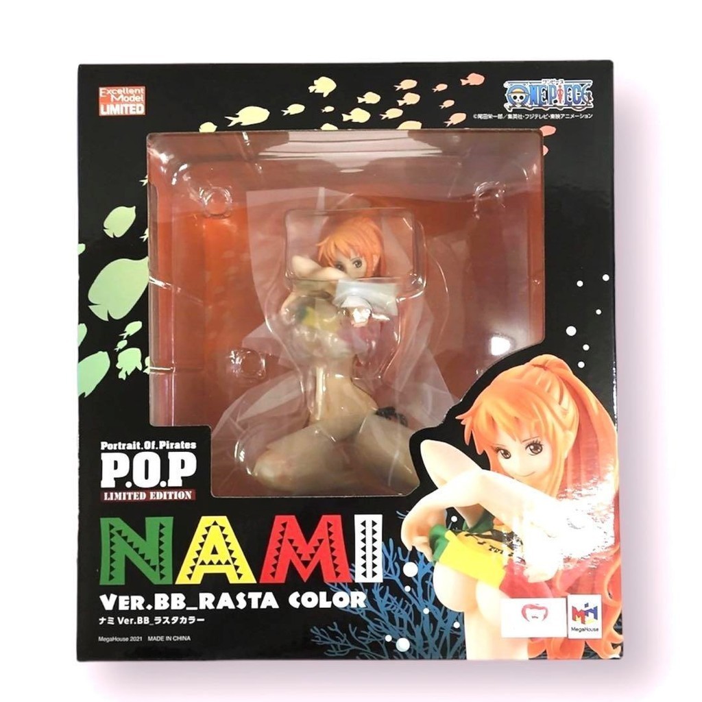 One Piece "LIMITED EDITION" Nami Ver.BB_Rasta ฟิกเกอร์สี / Portrait.Of.Pirates / Rare Item / ส่งตรงจ