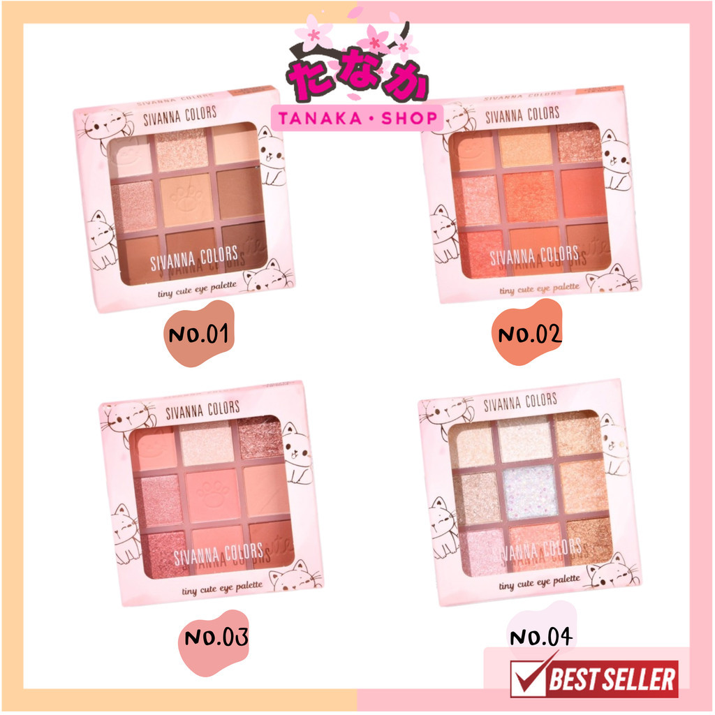 แท้/ถูกที่สุด/ไลฟ์ทุกวัน HF654 ซีเวนน่า คัลเลอร์ส ไทนี่ คิวท์ อาย พาเลทก์