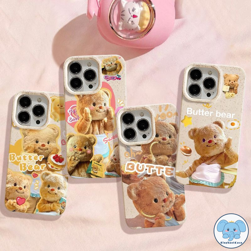 บัตเตอร์พลัมแบร์โดนัทเค้ก iPhone 16 7Plus 15 11 14 13 12 Pro Max XR X 14 15 6s 8 7 6 Plus XS MAX SE 2020